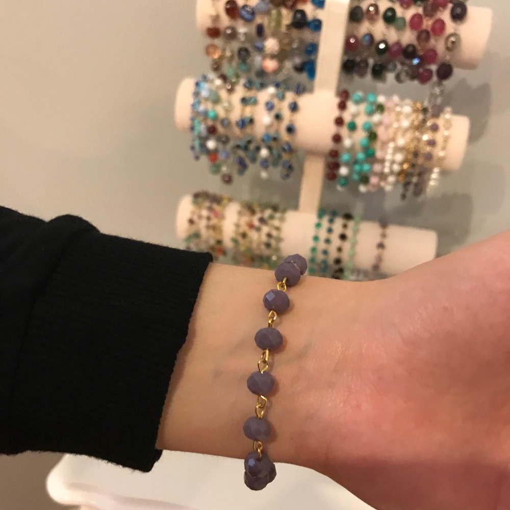 Purple Crystal Bracelet